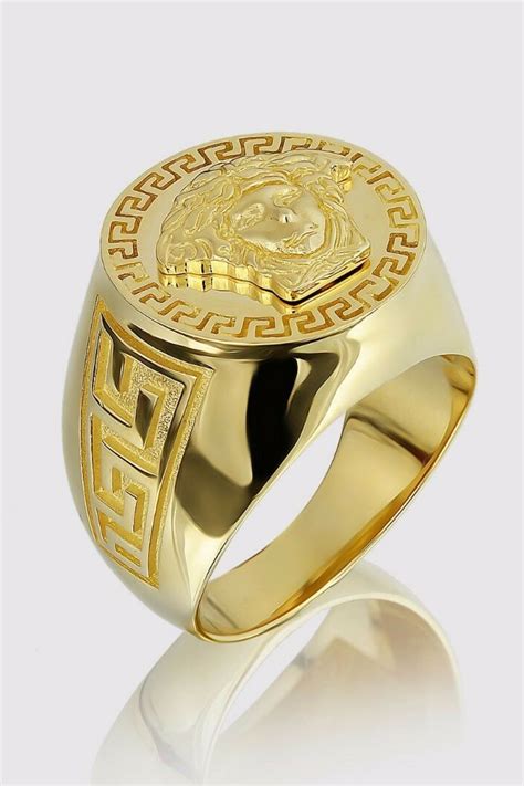 versace ring men's gold